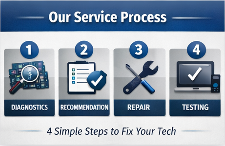 Four-step technology service process